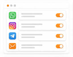 Automatic flows by channel